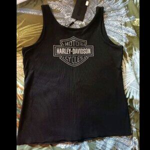 NWt HD snap-up black tank